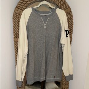 Polo Gray and Cream Crewneck